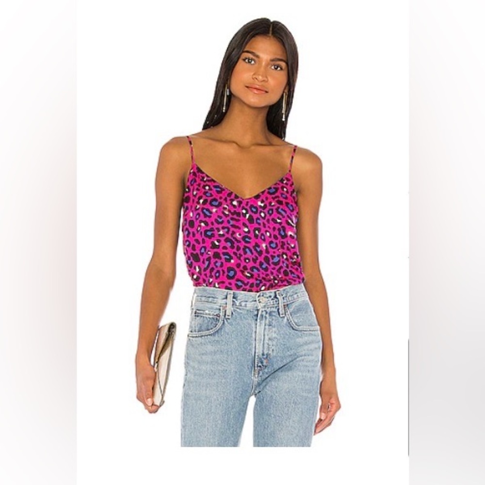 Elsa Cami in Fuchsia & Royal Leopard
DAVID LERNER NWT Medium